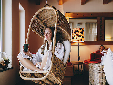 Sauna und Wellnessbereich im Hotel Tirolerbuam in Saalbach im Jänner 2026 © Stefanie Oberhauser