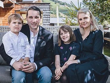 Familienfoto von der Familie Maier